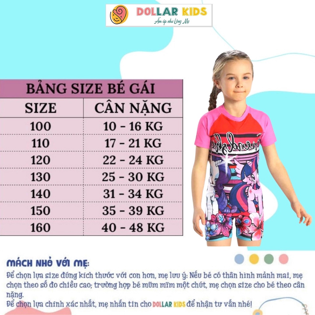 Đồ Bơi Bé Gái Dollarkids Từ 3 Tuổi Đến 12 Tuổi