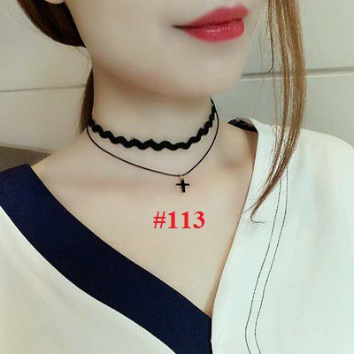 Vòng cổ choker 2 dây ôm sát kiêu kỳ quyến rũ nhiều màu lựa chọn