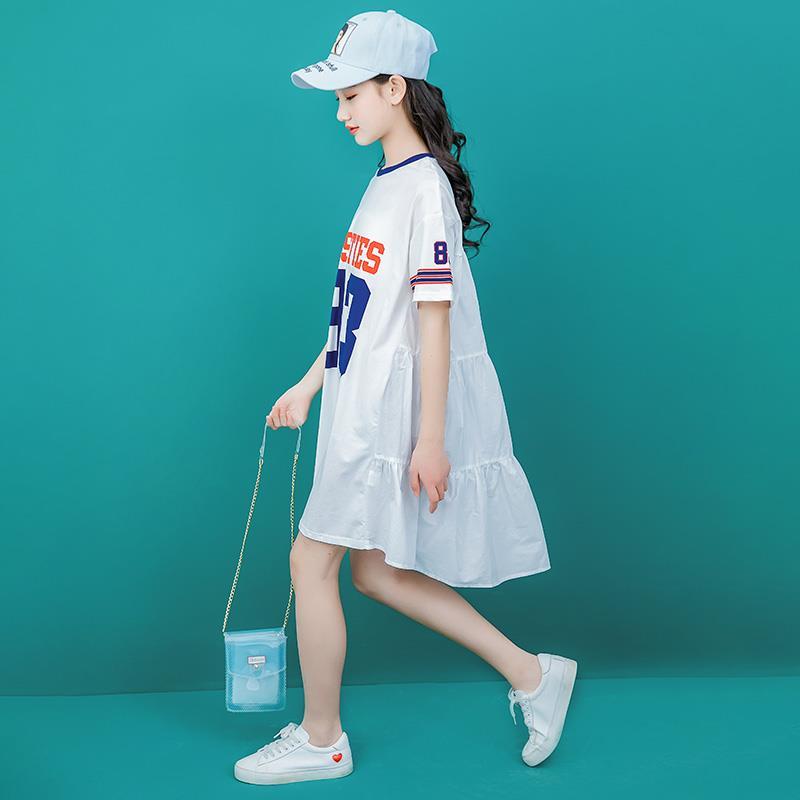 Đầm xòe phong cách thể thao bóng chày 2022 cho bé gái 15 tuổi