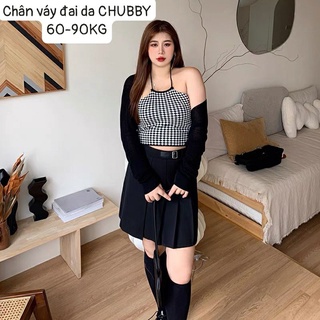 Anh bigsize chân váy đai da chubby-có quần trong