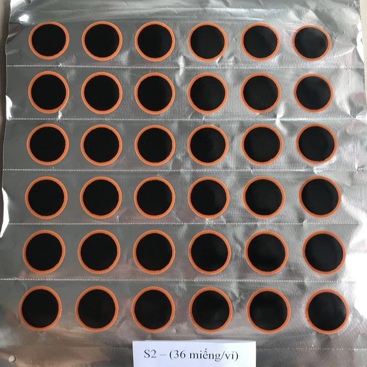 MIẾNG VÁ SĂM Ô TÔ S2-S(TRÒN 30MM) 36 MIẾNG/VỈ MARUNI(NHẬT BẢN)