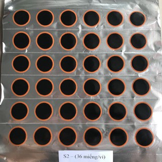 Miếng vá săm ô tô s2-s 36 miếng/vỉ maruni