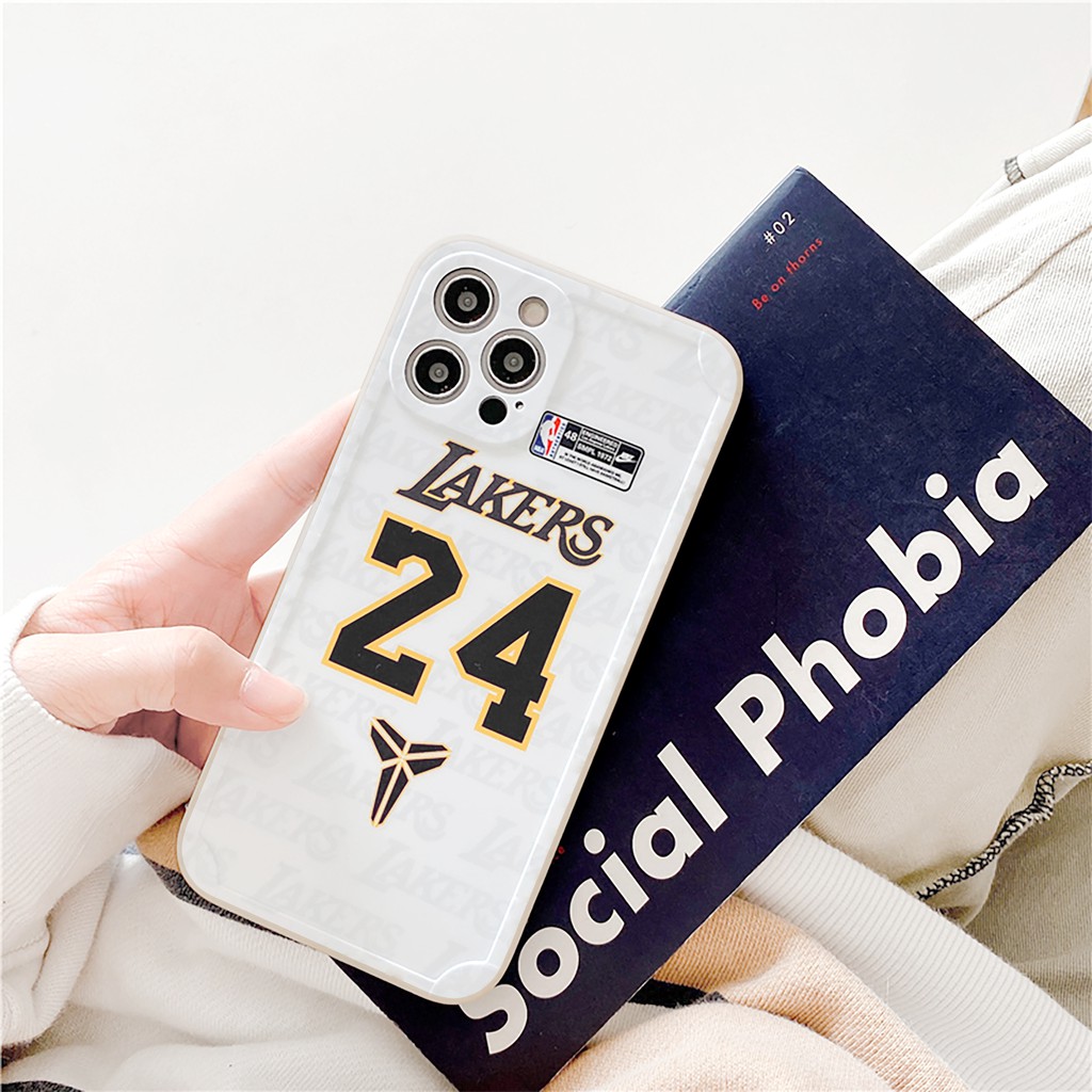 Ốp lưng iphone Lakers bóng cạnh vuông 6/6plus/6s/6splus/7/7plus/8/8plus/x/xr/xs/11/12/13/pro/max/plus/promax