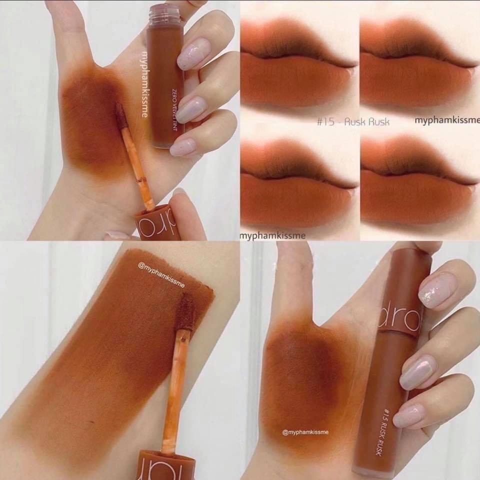 Son kem mịn mượt Romand Zero Velvet Tint Mới | BigBuy360 - bigbuy360.vn