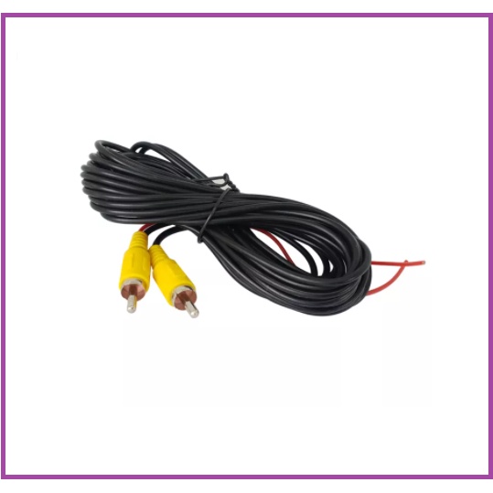 Dây tín hiệu kết nối camera lùi với màn hình, dây camera lùi dài 6M, dây AV, jack AV - hoa sen