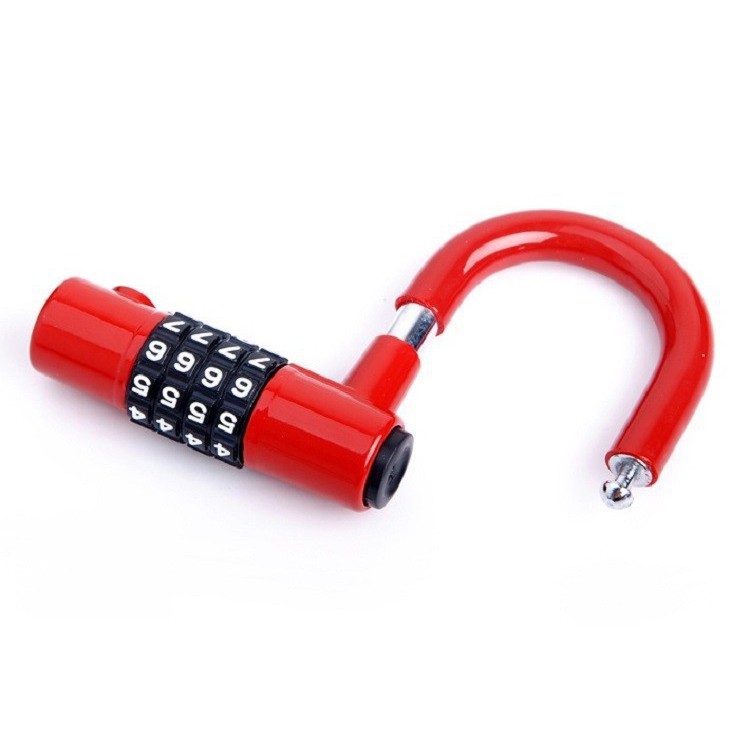 Khóa U số cung đỏ đen Yeti cao cấp, Khoá số vòng mẫu mã đẹp xịn cao cấp