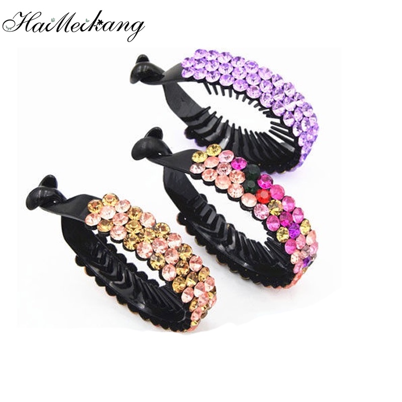 Kẹp tóc Haimeikang đính đá thời trang cho nữ
