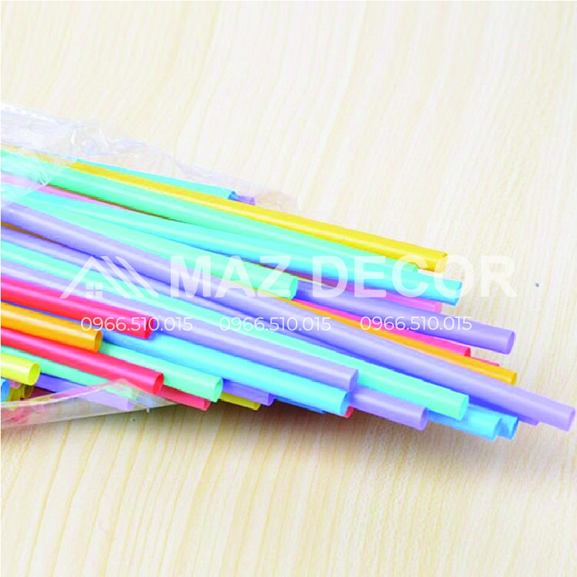 [Sỉ] Ống hút Nghệ thuật xoắn_50 ống/bịch màu sắc - đen đẹp dày dặn tạo kiểu