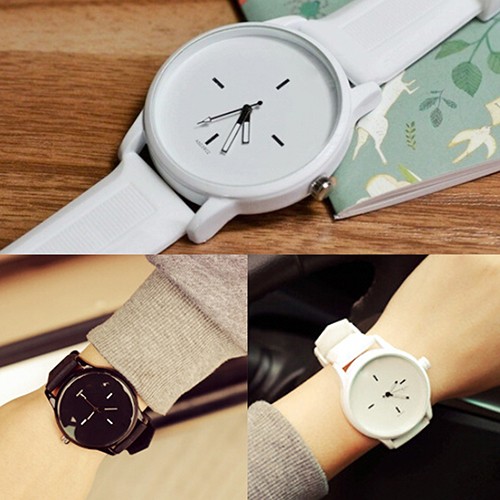 Đồng Hồ Quartz Dây Đeo Silicon MềM MạI DàNh Cho CặP Đôi