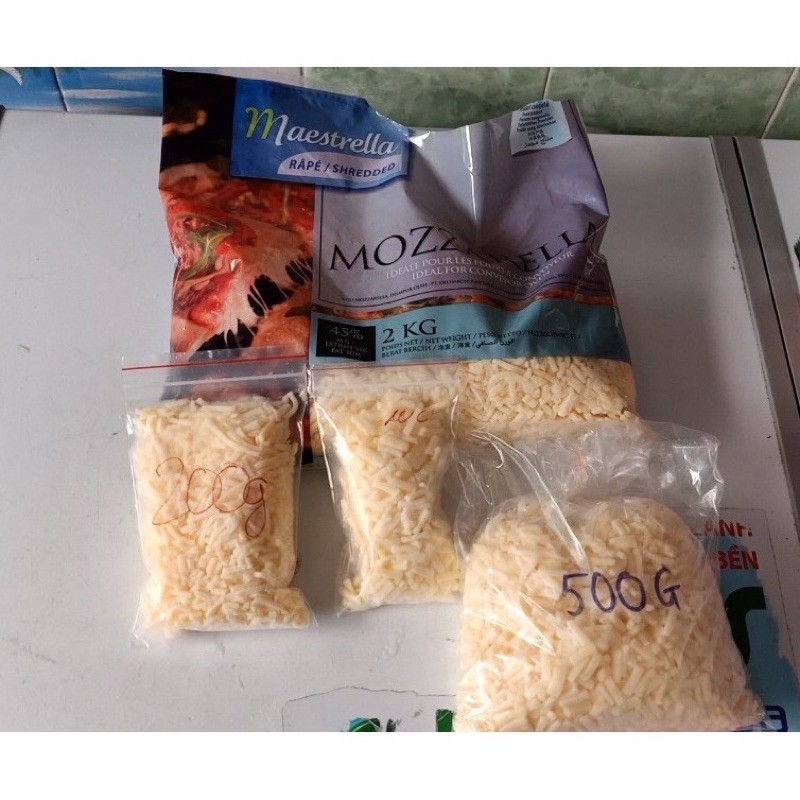 Phô mai bào sợi 100gr-200gr-500gr-2kg-2,3kg