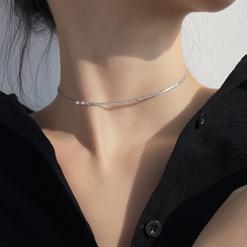 Vòng cổ choker We Flower đính kim sa lấp lánh thời trang cho nữ