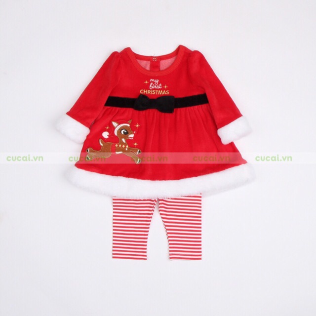 Bộ noel Rudolph bé gái