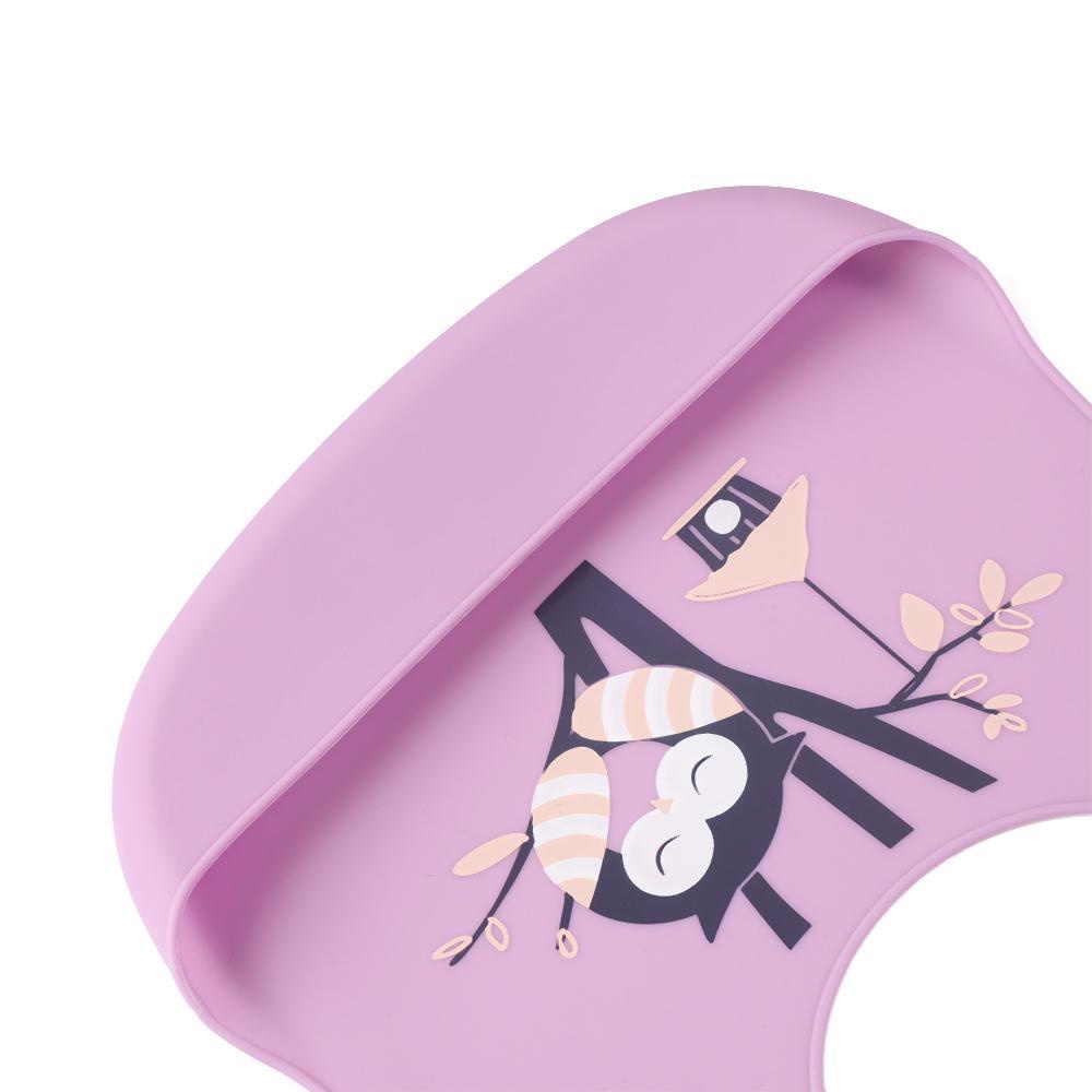 Yếm Ăn Bằng Silicon Mềm Thiết Kế Nhỏ Gọn Dành Cho Bé