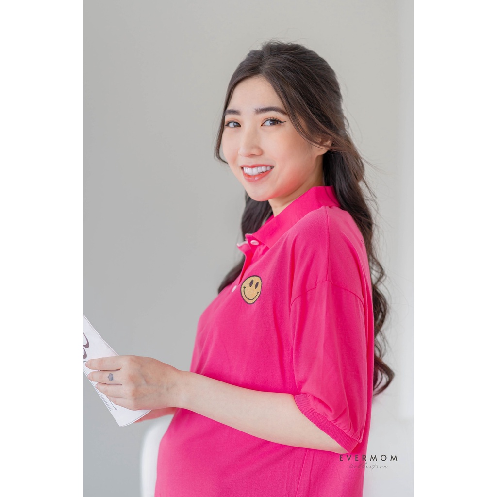 EVERMOM | Đầm bầu thun in hoạ tiết mặc cả bầu và sau sinh