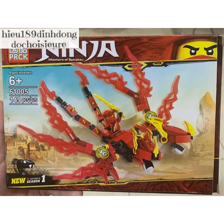 Lắp ráp xếp hình ninjago 61005 : Rồng chiến đấu của các ninja