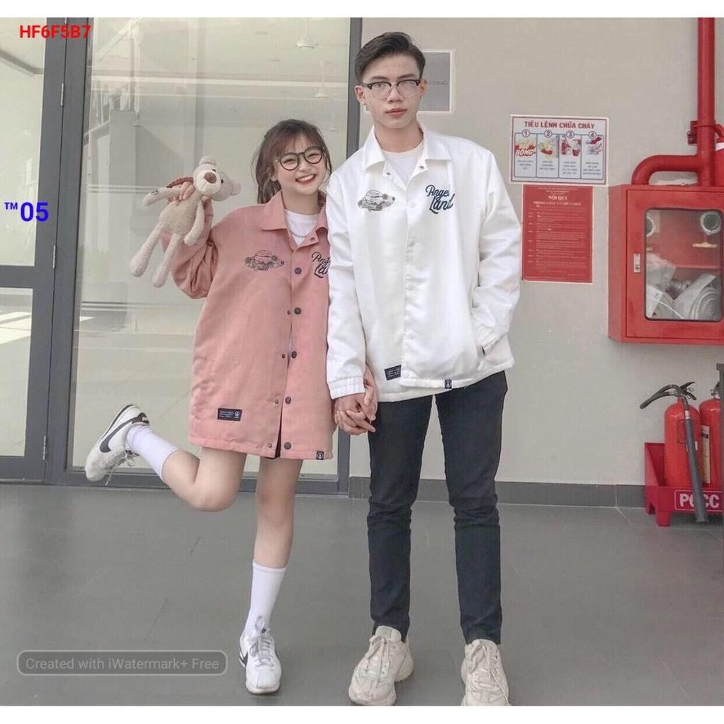 Áo Khoác Dù Chống Dành Cho Nam Nữ Có 2 Màu Jacket Form Rộng In Hình Angle Land Đôi Unisex XUKA SHOP