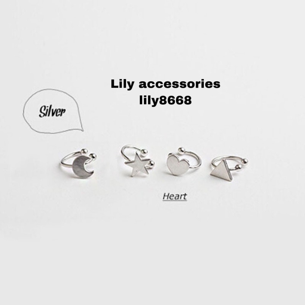 geometric ear cuff kẹp tai nhiều hình không cần xỏ lỗ