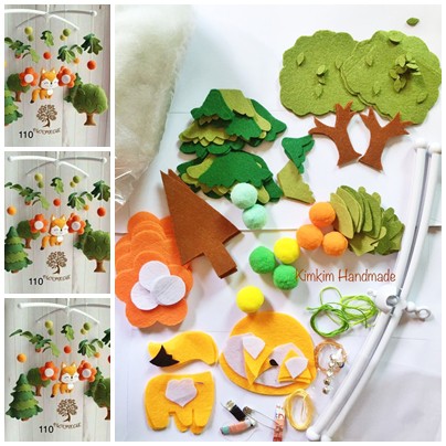 Bộ kit  làm treo nôi cáo nhỏ trong rừng xanh