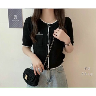 áo len mong 2 mau trang / den al704