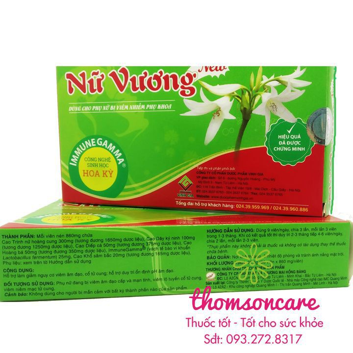 Nữ Vương New hỗ trợ ngăn ngừa viêm phụ khoa - Có tem tích điểm nhận quà Chính hãng | BigBuy360 - bigbuy360.vn