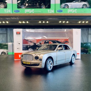 Mô hình xe trưng bày siêu xe Bentley Mulsane tỉ lệ 1:32 màu vàng cát