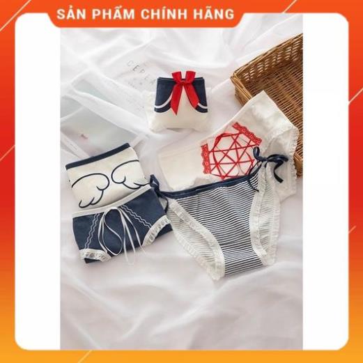 Quần Lót Nữ Cotton Cao Cấp Nâng Mông Thông Hơi Hoạ Tiết Dễ Thương 8012