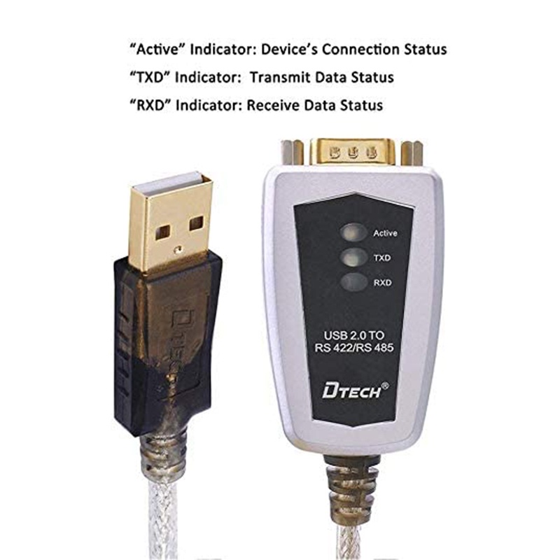 Cáp Chuyển Đổi Cổng USB Sang RS422 RS485 5 Vị Trí Cho Windows 10 8 7 XP Mac 4 Feet
