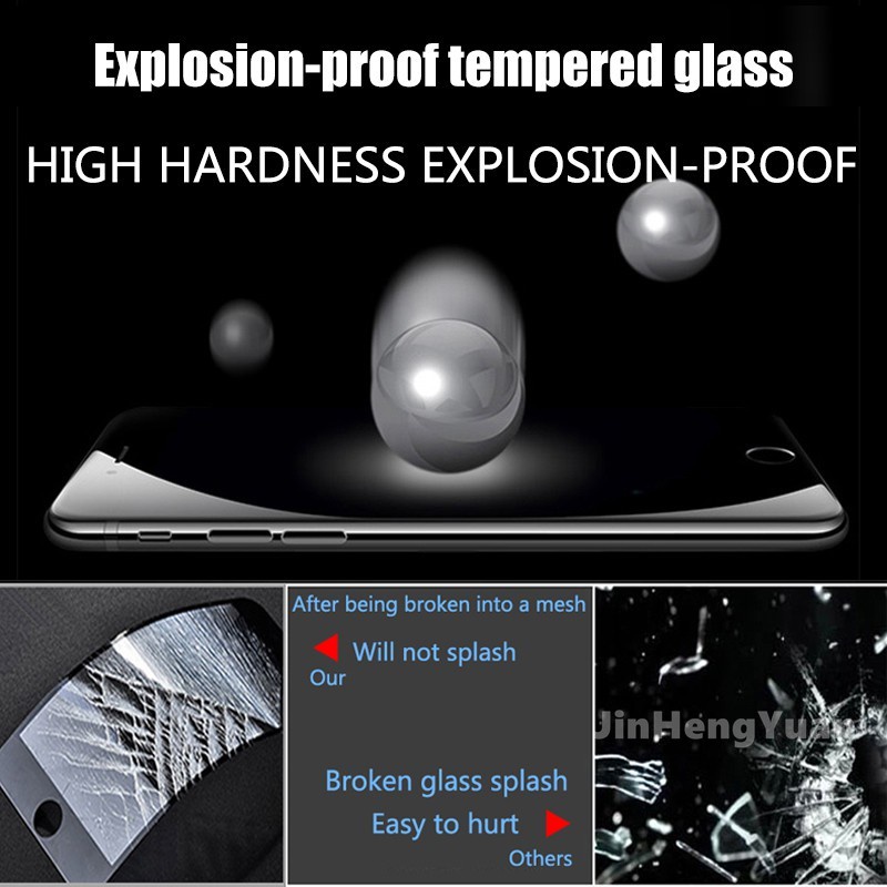 Kính cường lực toàn màn hình cao cấp thích hợp cho Iphone 9D 13 12 X Xs Max Xr 6 6s 7 8 Plus 11 11 PRO MAX