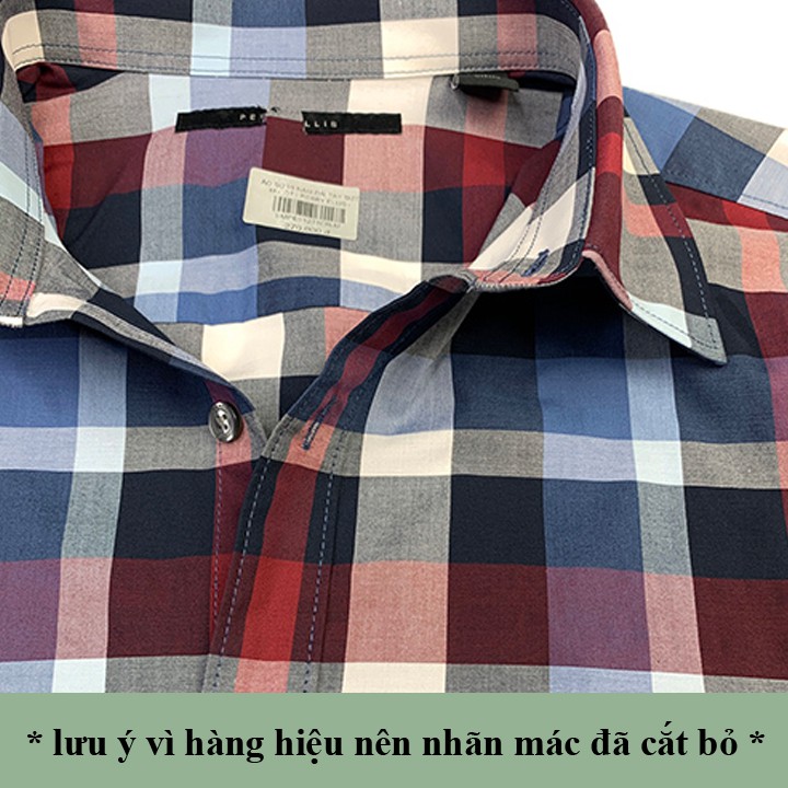 [BigSize từ 70kg - 110kg] Áo Sơ mi Nam Dài Tay Slim Fit - Vải Co Giãn Nhẹ Không Nhăn Sọc Caro Xanh Tím | BigBuy360 - bigbuy360.vn