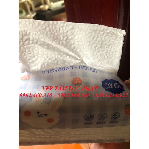 Giấy Ăn Thỏ Trắng Siêu Dai Siêu Mịn, Thùng 40 Gói (Hàng Nội Địa Trung Quốc) - Giấy Ăn Rút Hình Thỏ