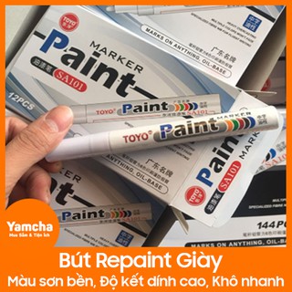 [FreeShip – hàng Auth] Bút Repaint Đế Giày Trắng, Đen Che Vết Ố, Nứt Chính Hãng Toyo