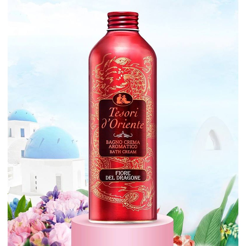 (HÀNG CHÍNH HÃNG) Sữa tắm nước hoa Tesori D' Oriente DRAGON FLOWER Thanh Long 500ml - Nhập khẩu từ ITALY