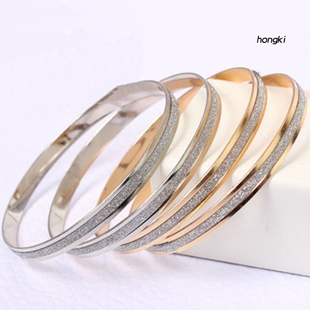 Vòng Tay Hợp Kim Mài Hiệu Ứng Lấp Lánh Thời Trang Sang Trọng Dành Cho Nữ