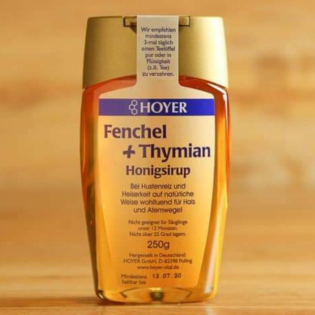 Siro ho hữu cơ Hoyer 250ml