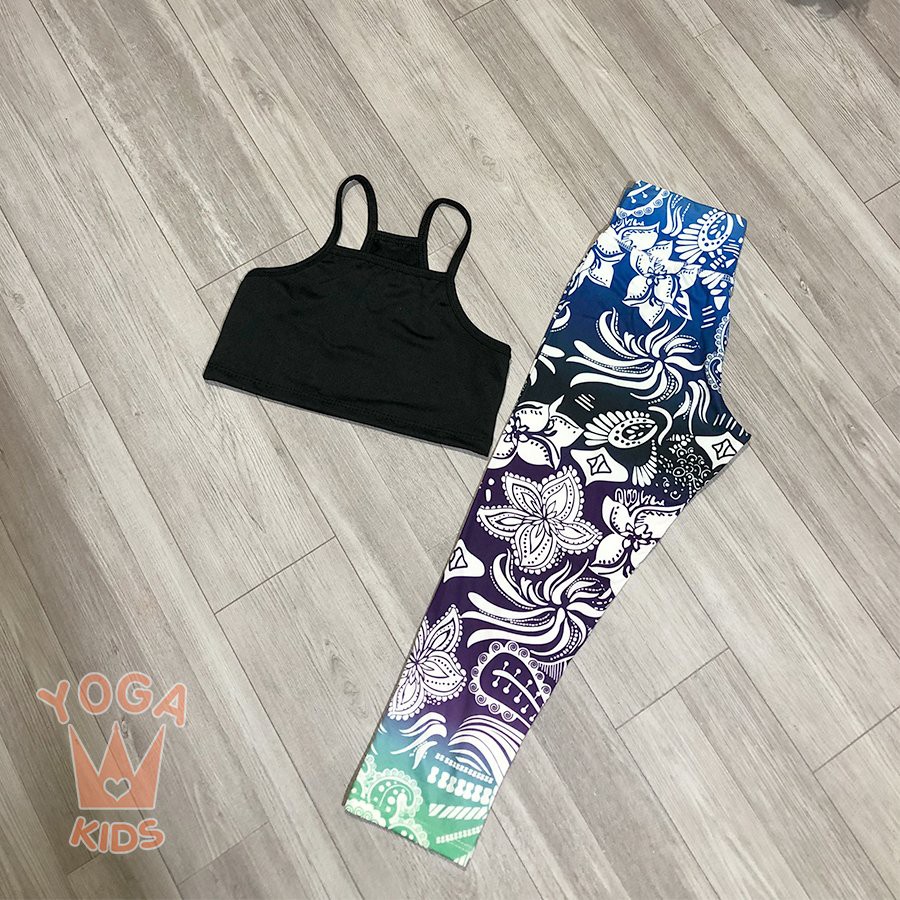 Áo 2 dây tập Yoga cho bé yêu | Áo 2 dây tập Yoga các màu trẻ em