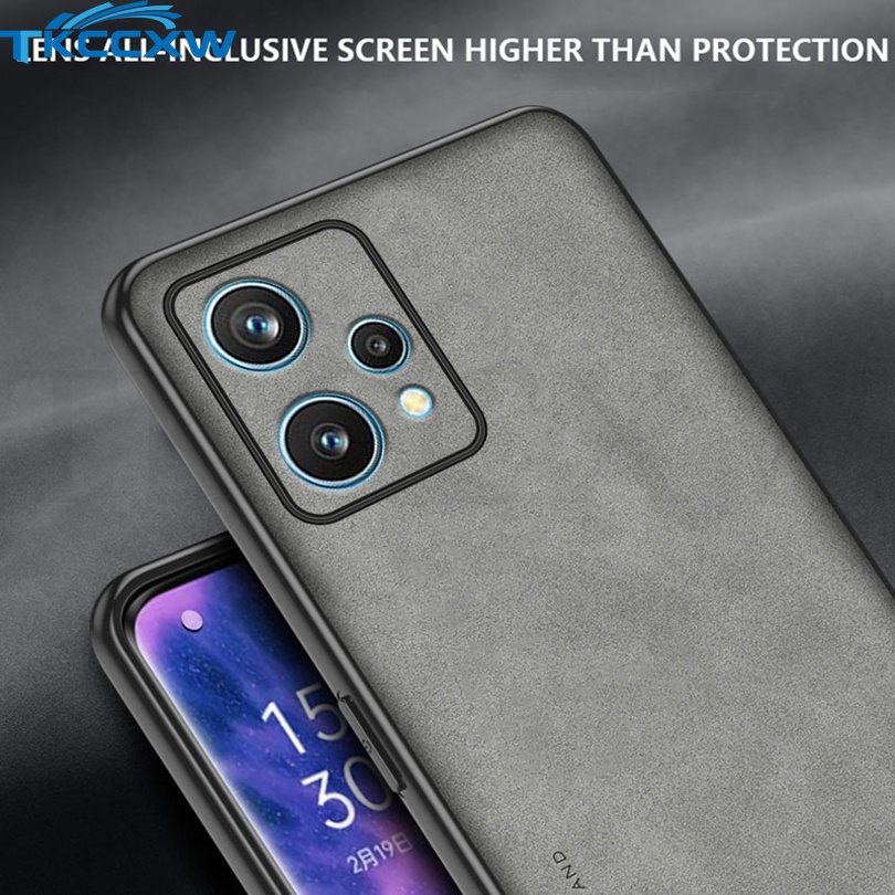 Ốp Điện Thoại Da PU Phối Vải Viền Dẻo Thời Trang Cho Realme GT Neo 2 2T 3 GT2 Pro GT Master Realme 9 Pro+