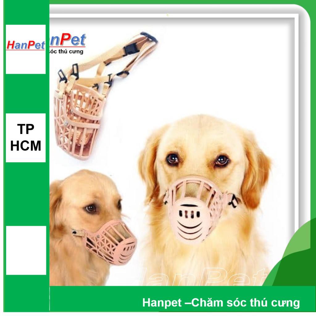 HCM-Rọ mõm chó - chất liệu nhựa dạng lưới( 7 size theo chu vi mõm)