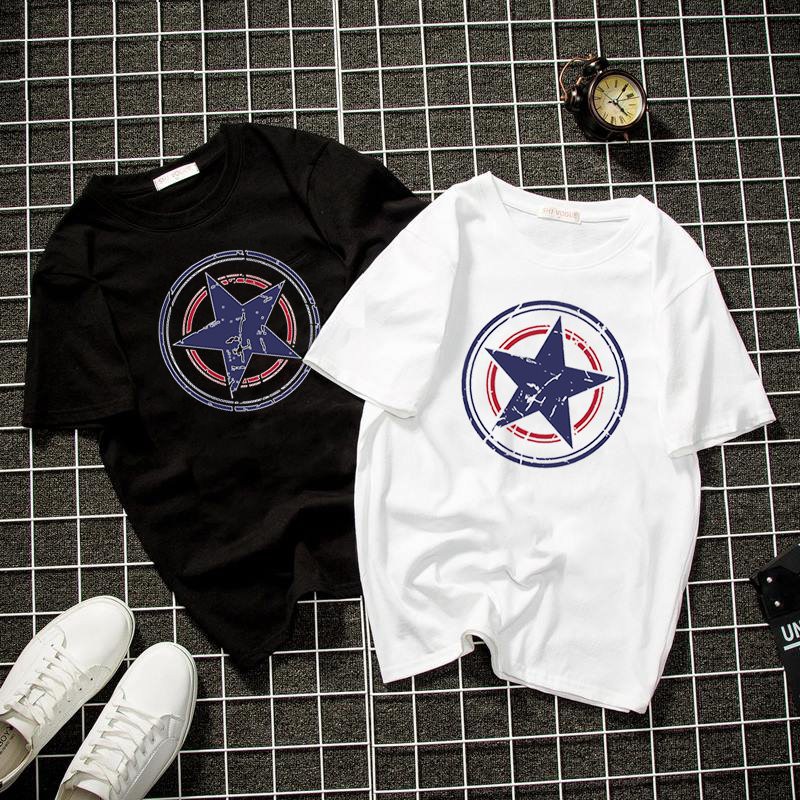 Áo thun unisex form rộng logo siêu anh hùng vải dày mịn đẹp 2019T1980