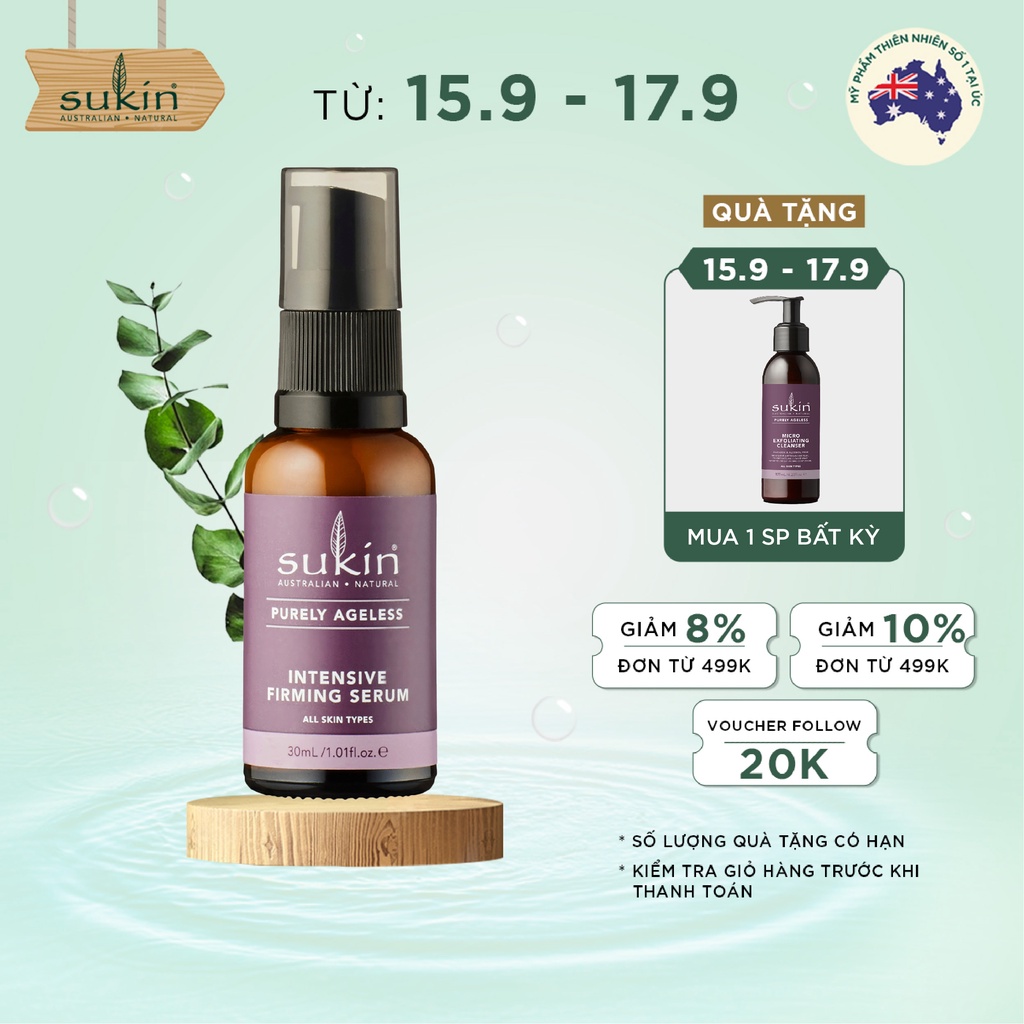 Serum Săn Chắc Da Sukin Purely Ageless Intensive Firming Serum 30ml