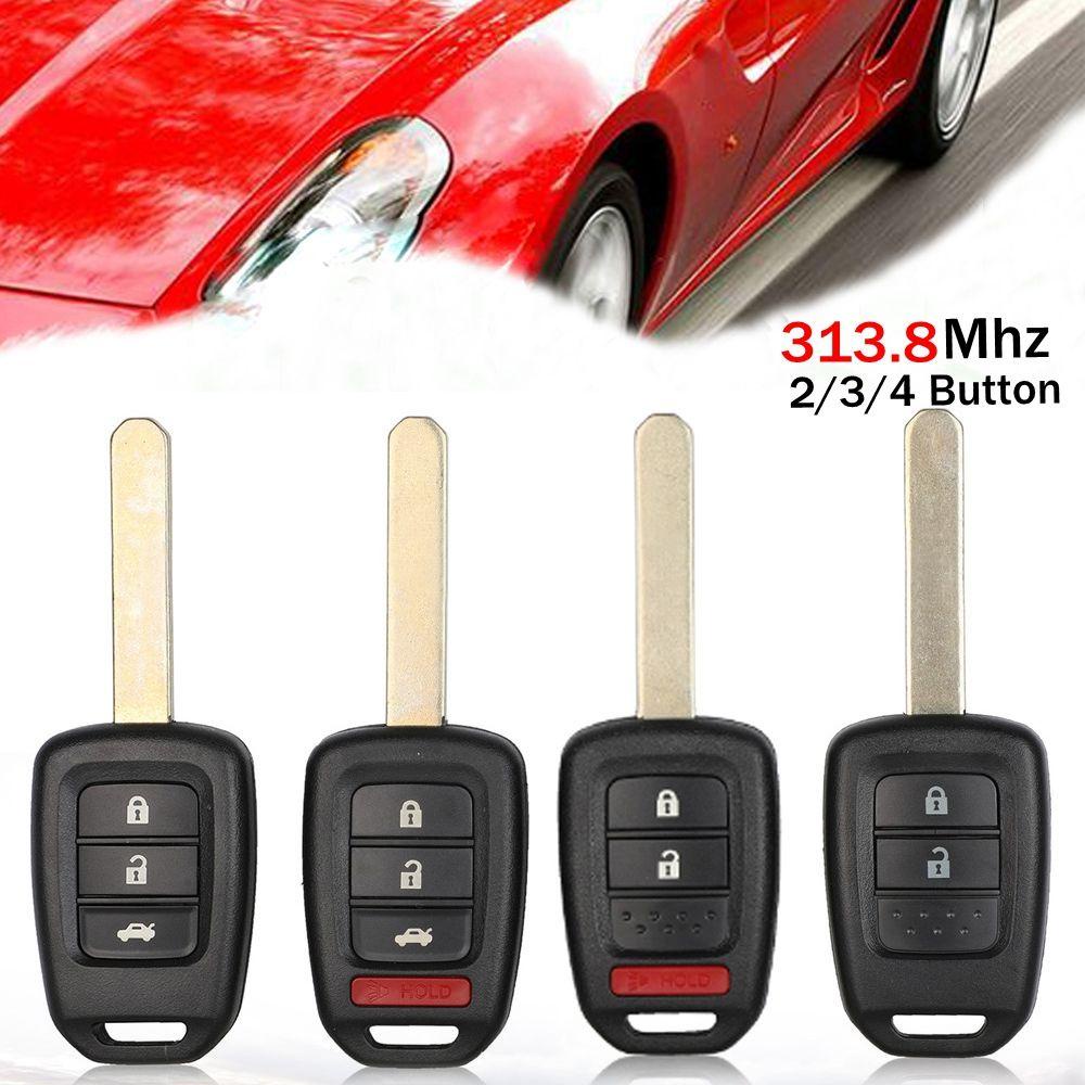 Chìa Khóa Điều Khiển Từ Xa 3 Nút 4 Nút 313.8MHz Bền Bỉ Cho Xe Hơi Honda 2013-2015