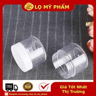 Hủ Đựng Kem ❤ Hủ nhựa 20g,30g nắp trắng , hủ chiết kem , chai lọ chiết mỹ phẩm , phụ kiện du lịch