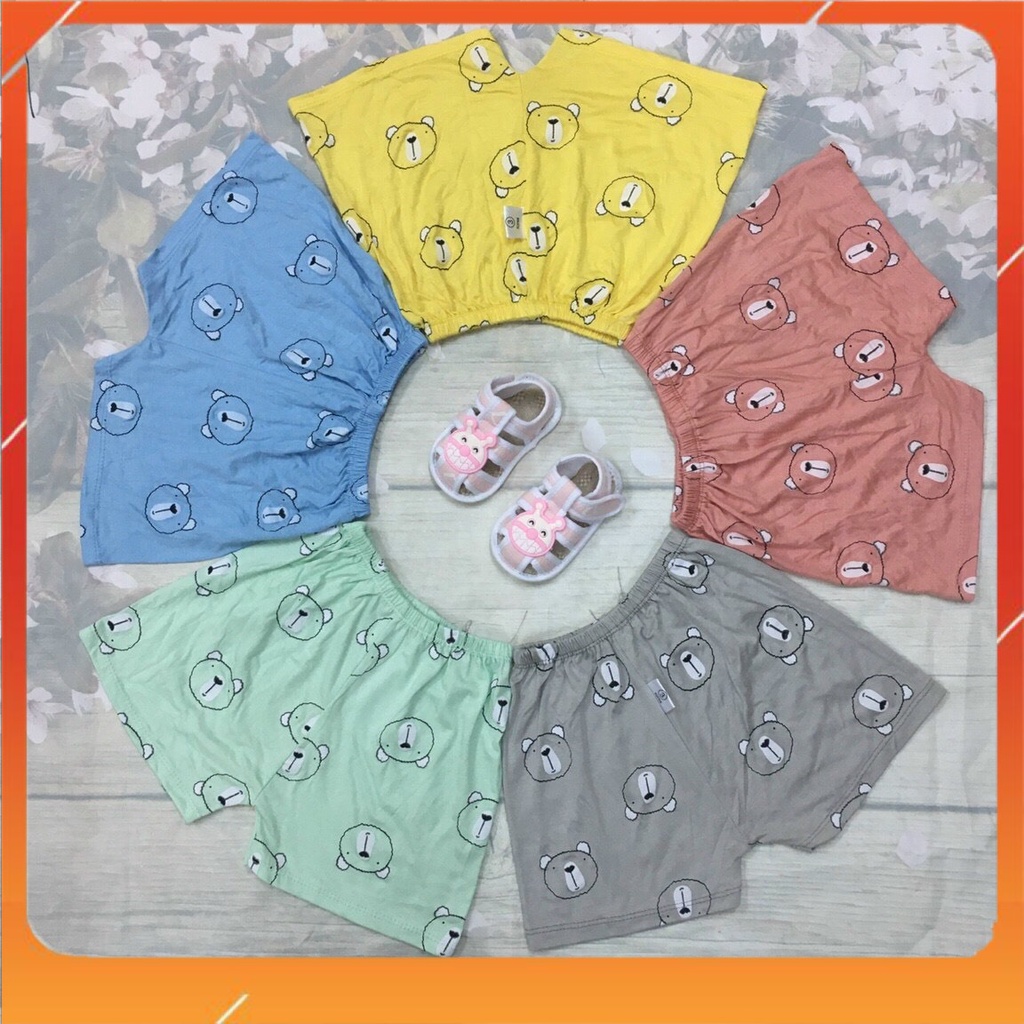 sét sét quần đùi cộc trẻ em chất peptit thun lạnh KWOO siêu mềm mịn mát cho bé trai/bé gái MS01 sezi từ 5kg -15kg