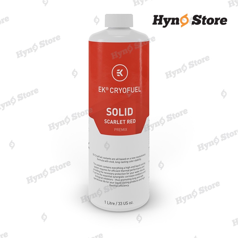 Coolant nước mát chuyên dụng EK-CryoFuel Solid Scarlet Red Premix 1000mL màu đỏ đục - Hyno Store