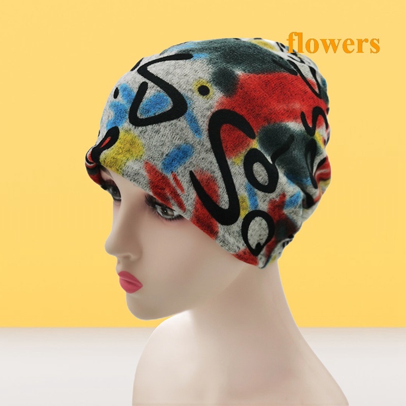 Mũ Trùm Đầu Kiêm Khăn Choàng Cổ Bằng Polyester In Họa Tiết Hoa Phong Cách Vintage Dành Cho Nữ