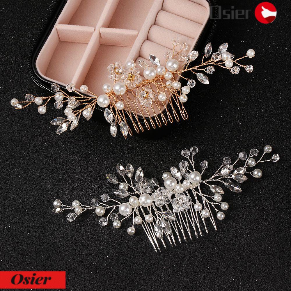 Lược Cài Tóc Cô Dâu Đính Ngọc Trai Sang Trọng 1 Cái