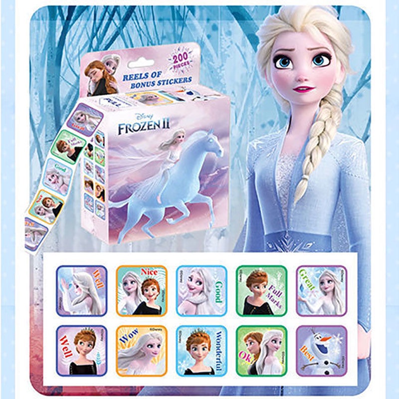 Set 200 Tấm Hình Dán Hoạt Hình Disney Xinh Xắn