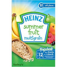 Com bo 3 hộp bột ngũ cốc trái cây mùa hè heinz 240g - dành cho trẻ từ 7 tháng tuổi