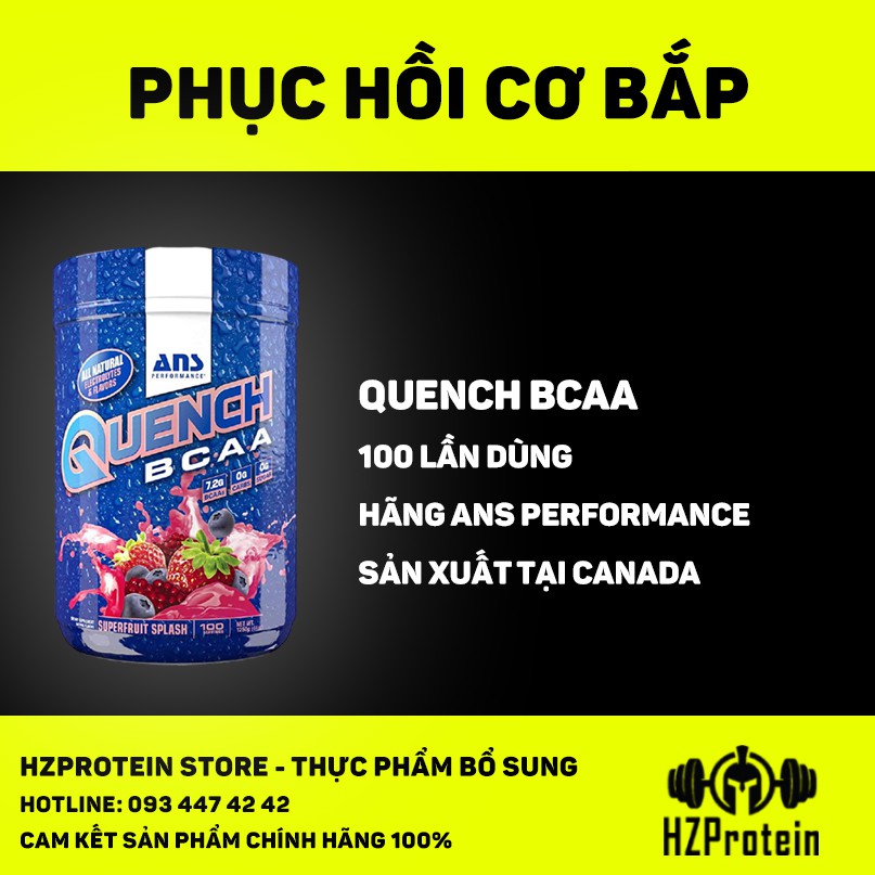 ANS QUENCH BCAA - BCAA VỊ SIÊU NGON (100 LẦN DÙNG) - Bình nước thể thao  Hãng No brand | EnBac.net