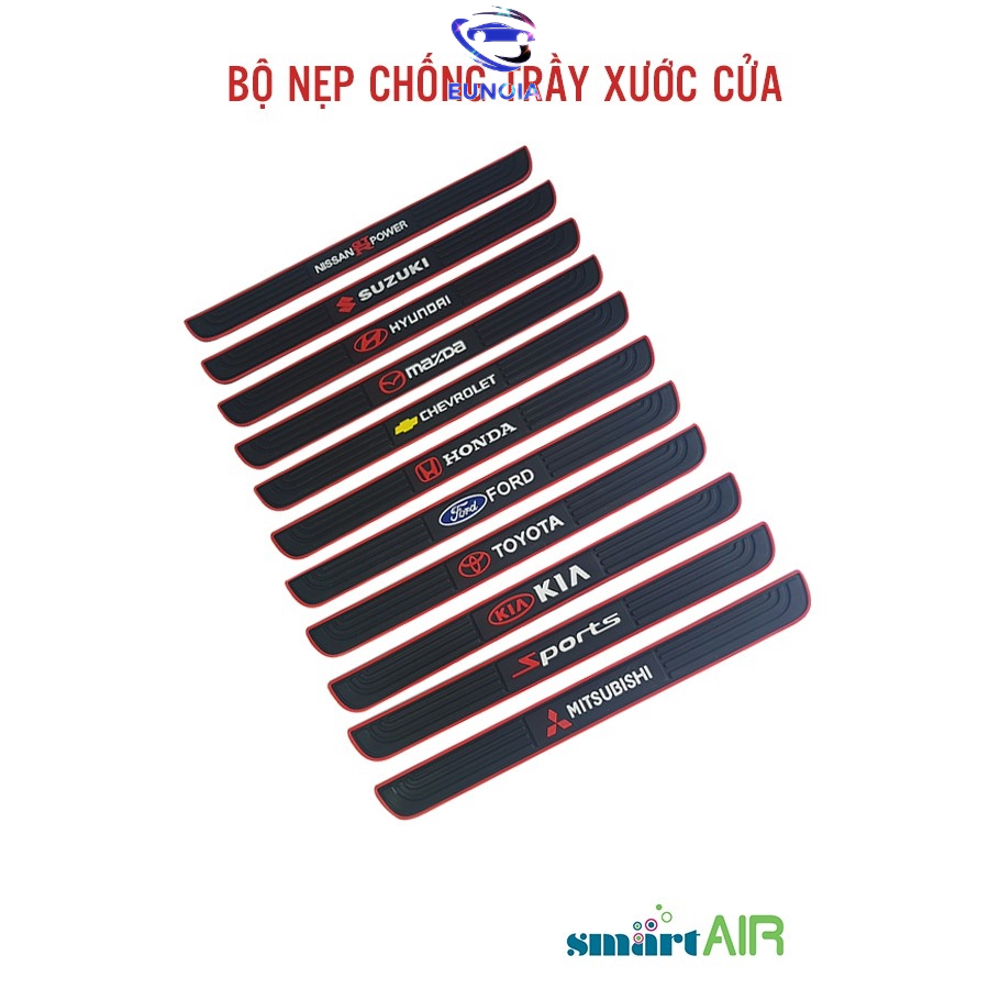 Nẹp chống xước cửa ô tô, Nẹp cửa bảo vệ bước chân cửa xe oto Hyundai i10 accent elantra tucson santafe