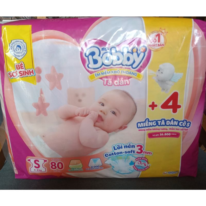 Tã dán Bobby S80 + 4 miếng